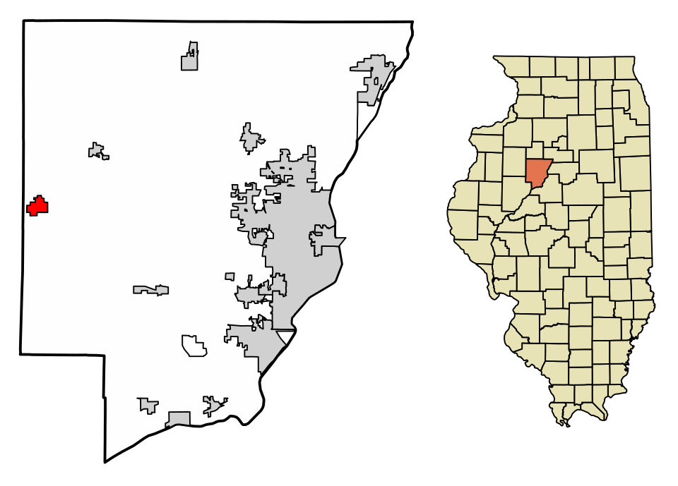 Locator map of Elmwood