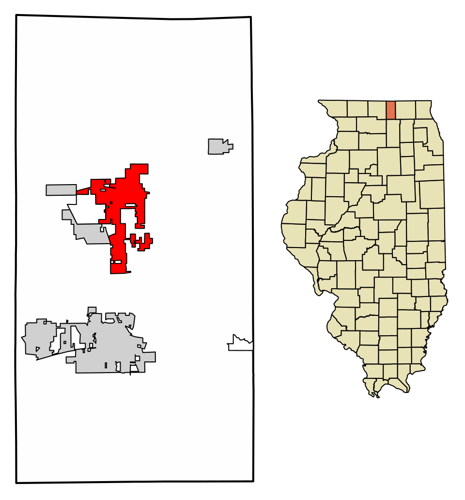 Locator map of Poplar Grove