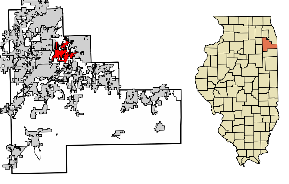 Locator map of Lockport