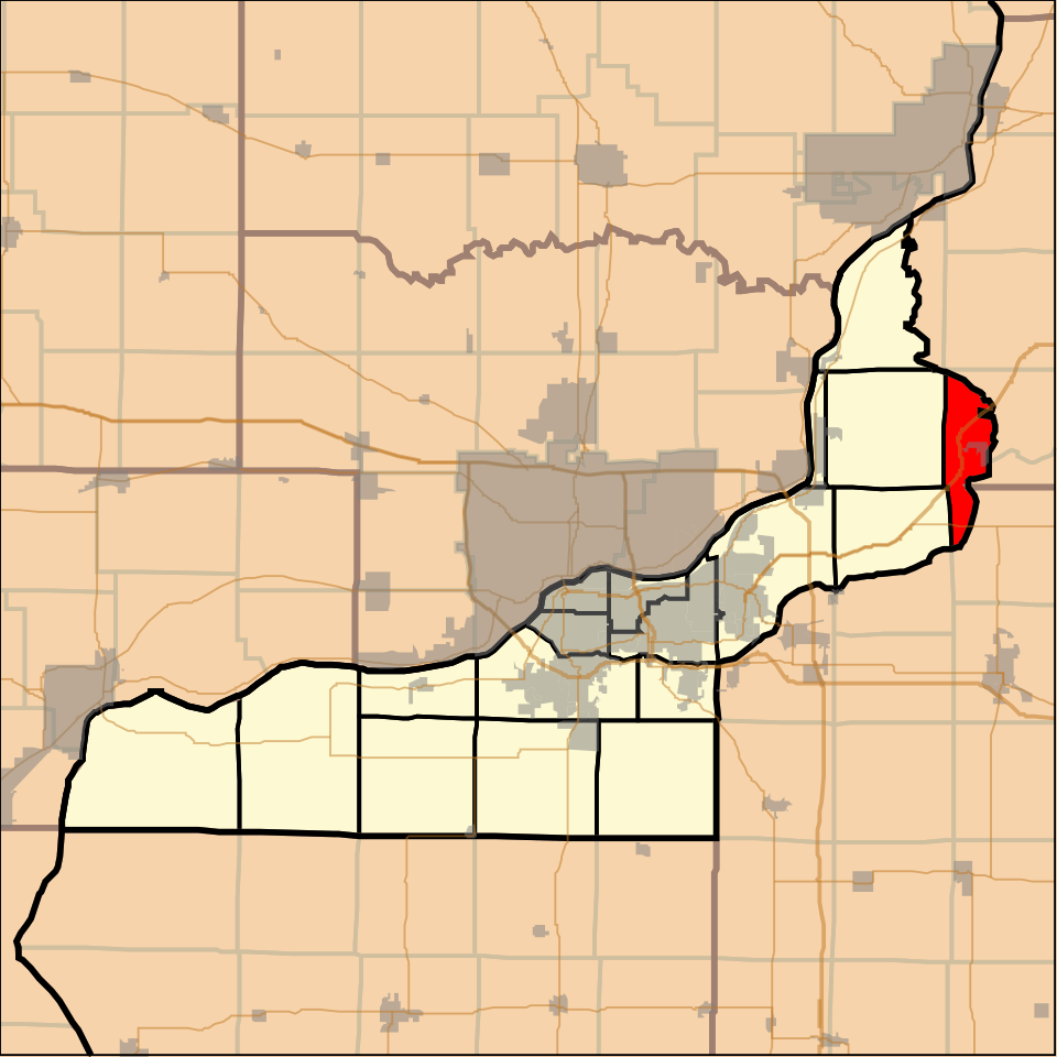 Locator map of Canoe Creek