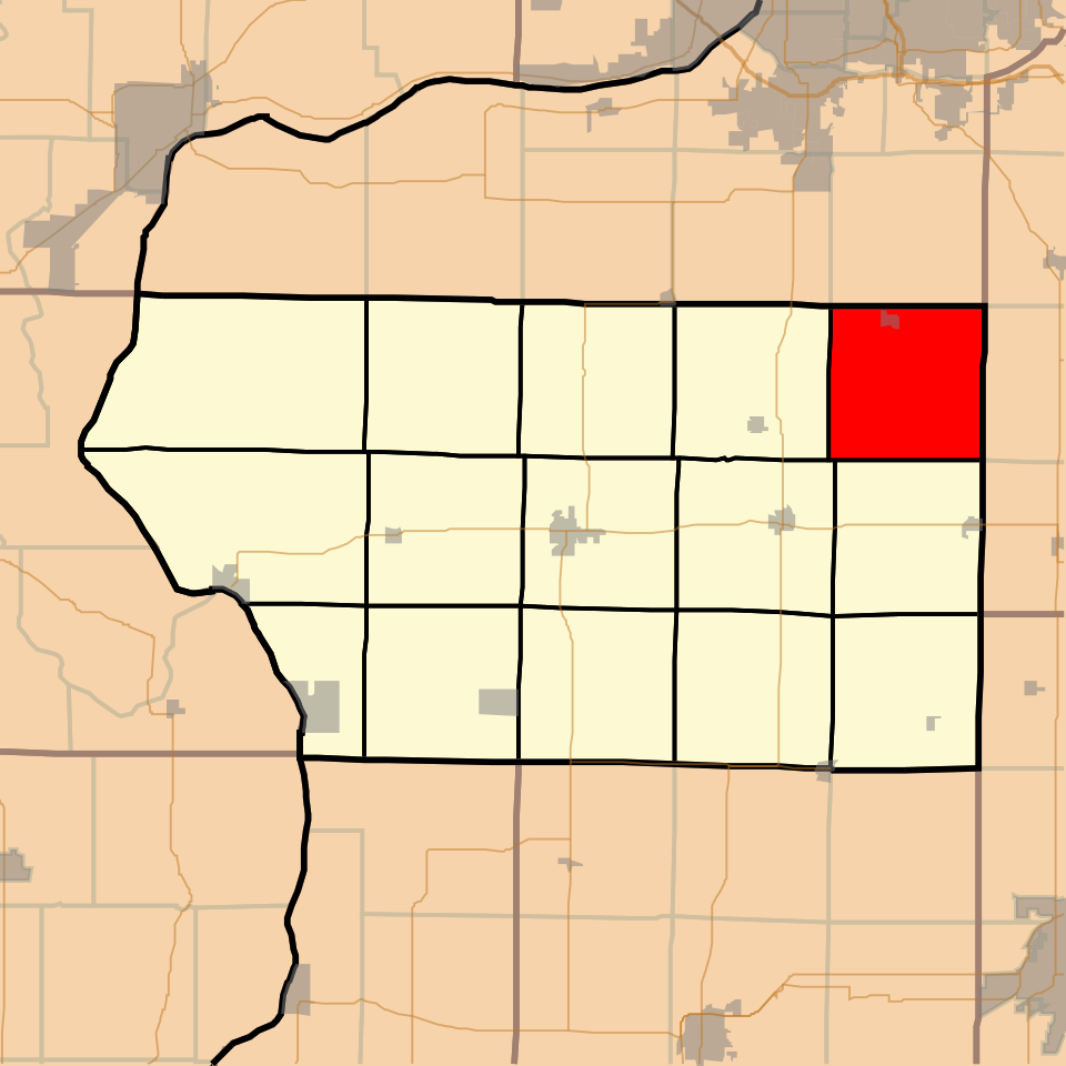 Locator map of Richland Grove