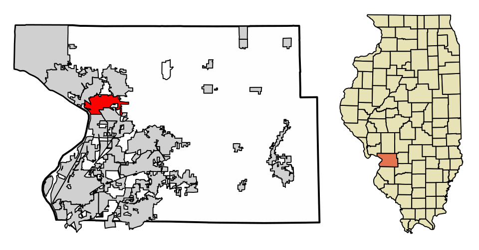 Locator map of Wood River