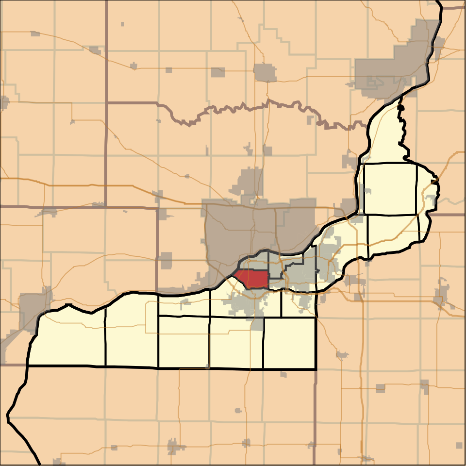 Locator map of South Rock Island