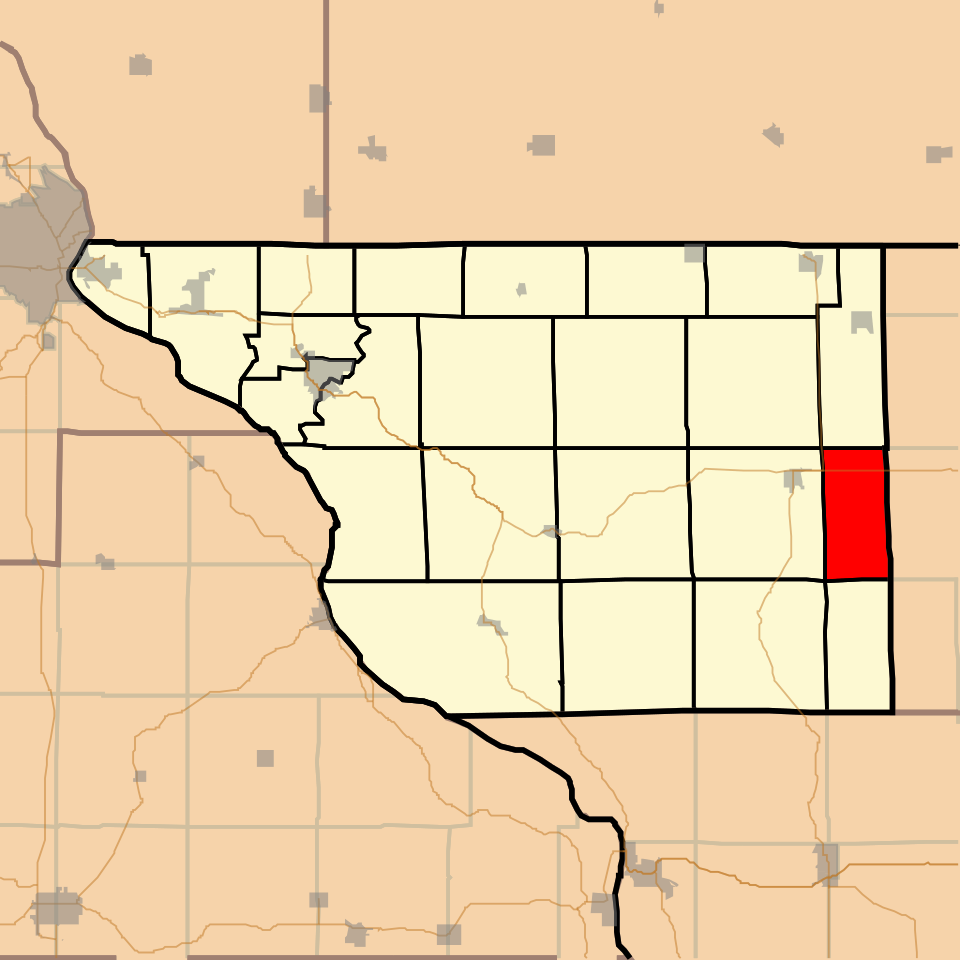 Locator map of Wards Grove