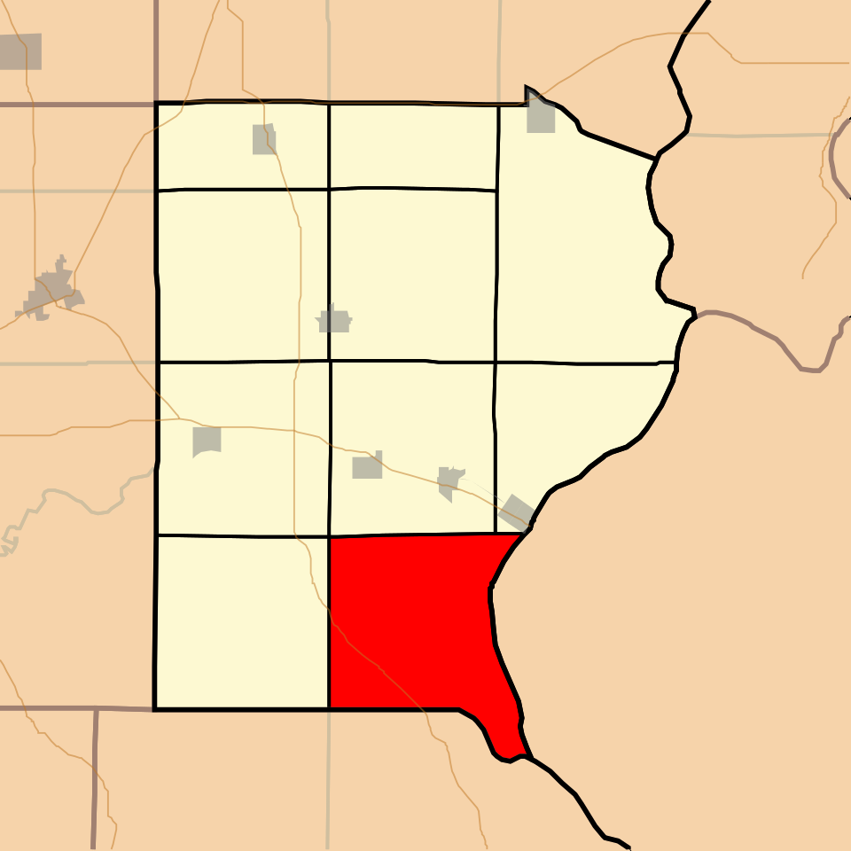 Locator map of Bowlesville