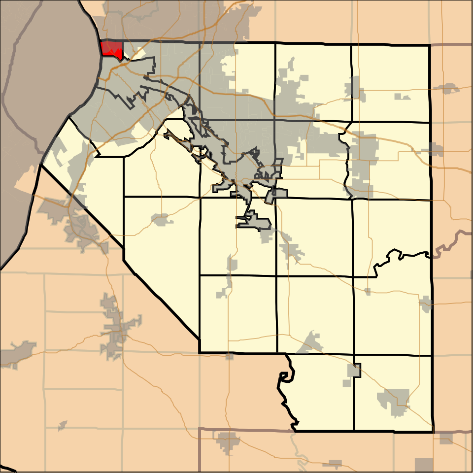 Locator map of Stites