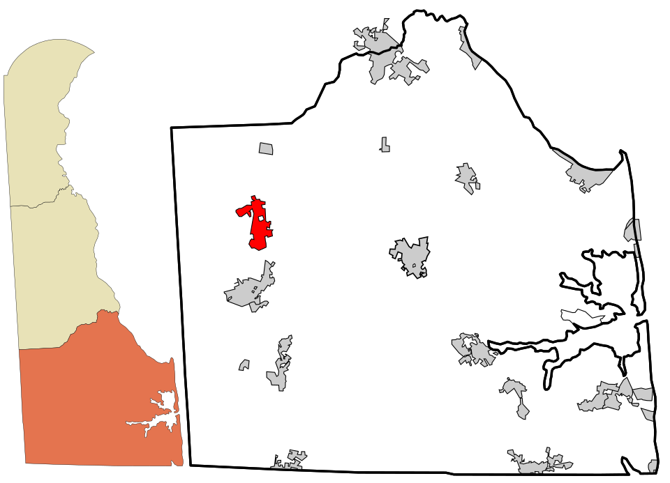Map of Bridgeville