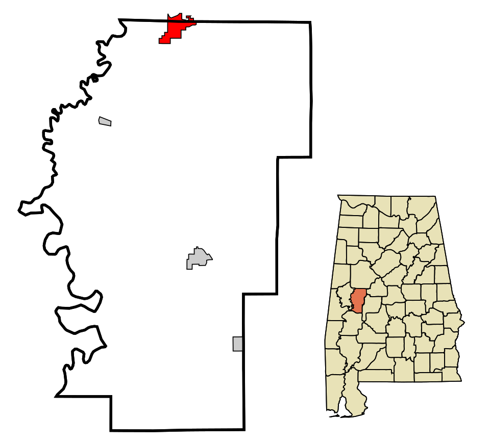 Locator map of Moundville