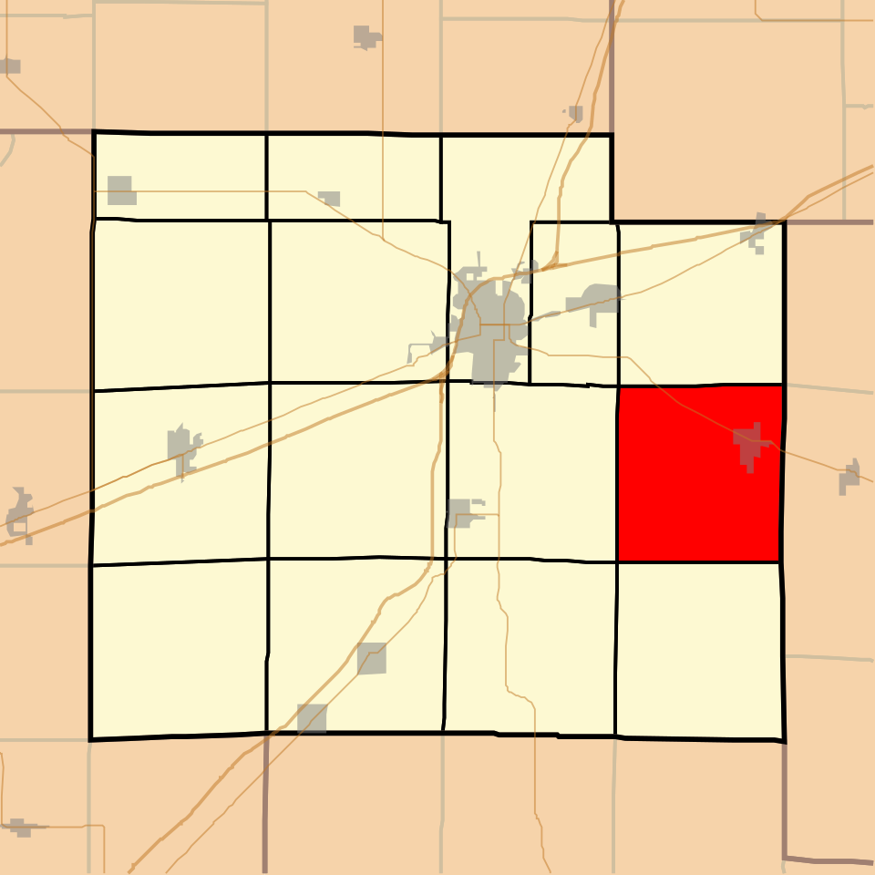Locator map of Bishop