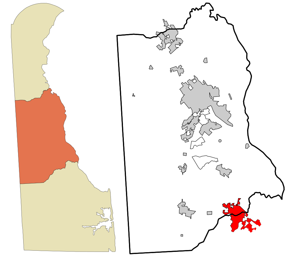 Locator map of Milford