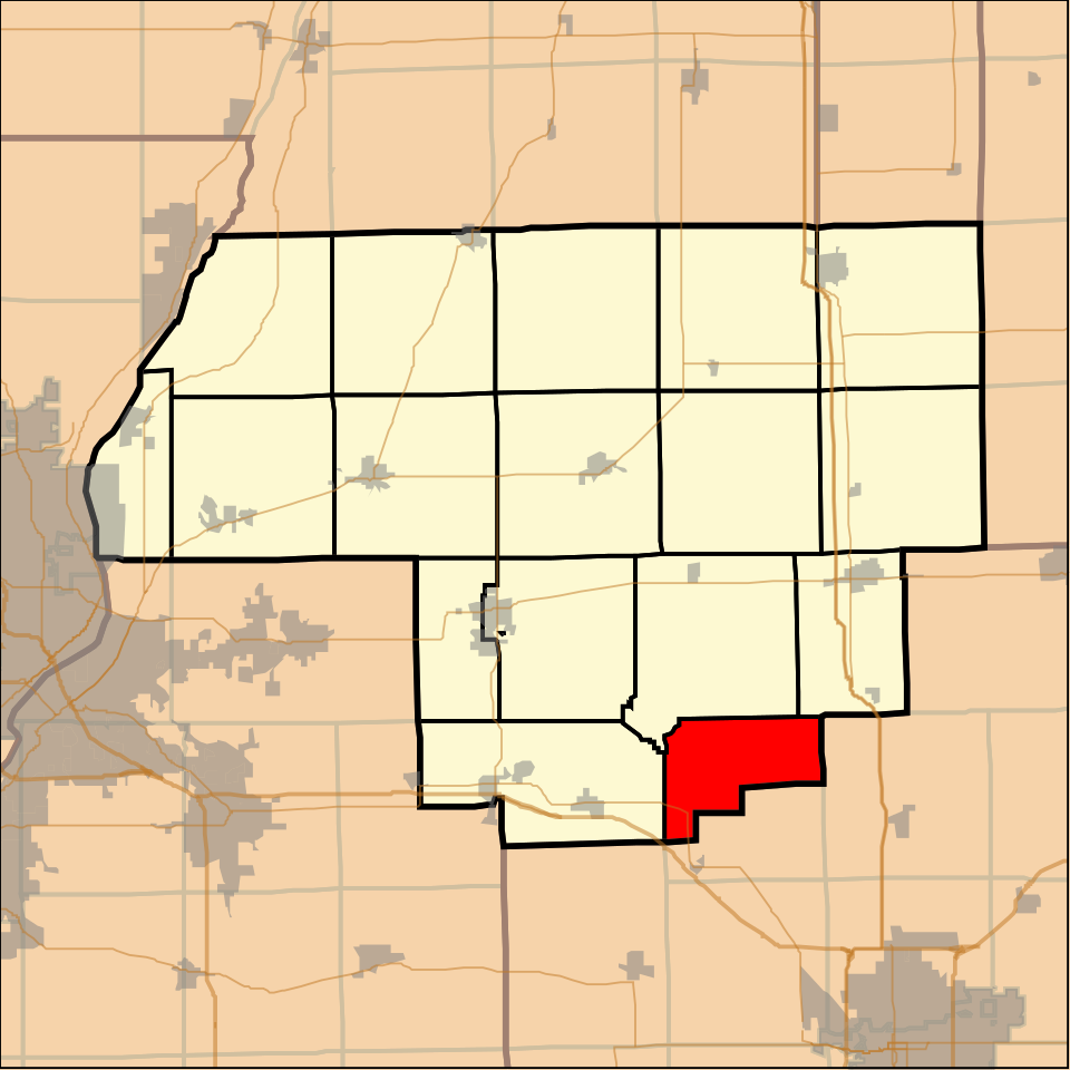 Locator map of Kansas