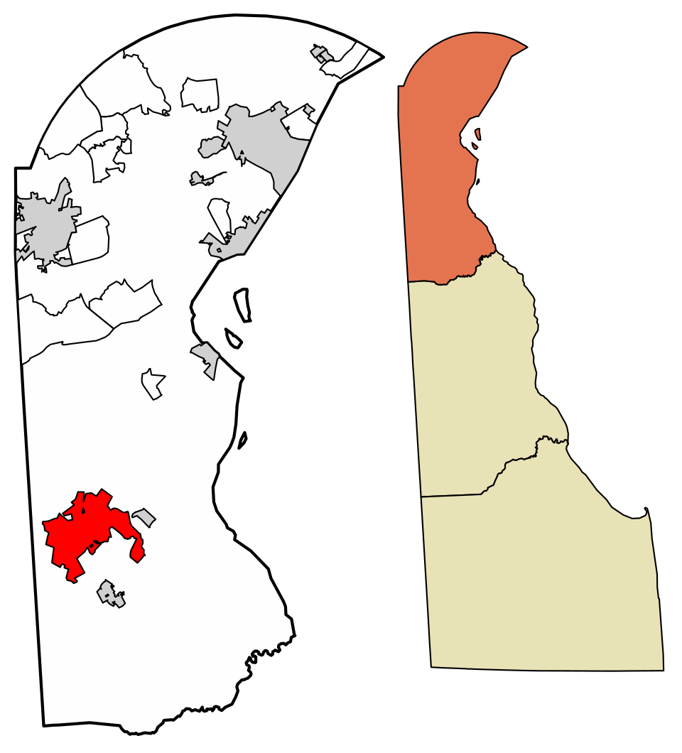 Locator map of Middletown