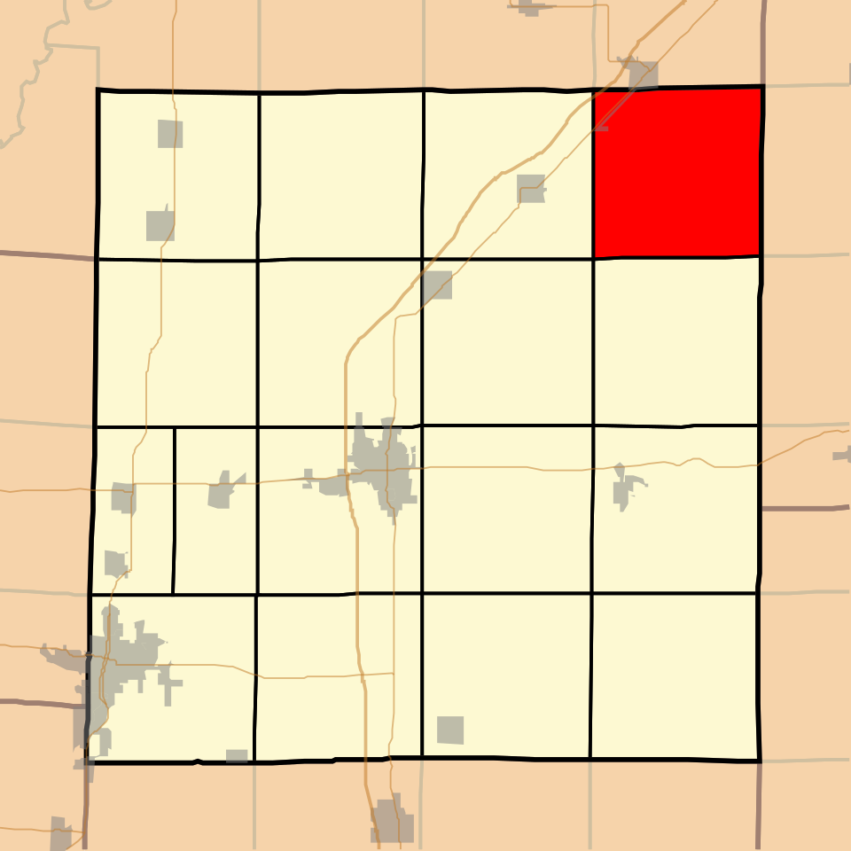 Locator map of Meacham