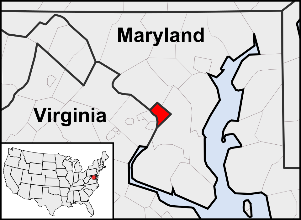 Locator map of Washington