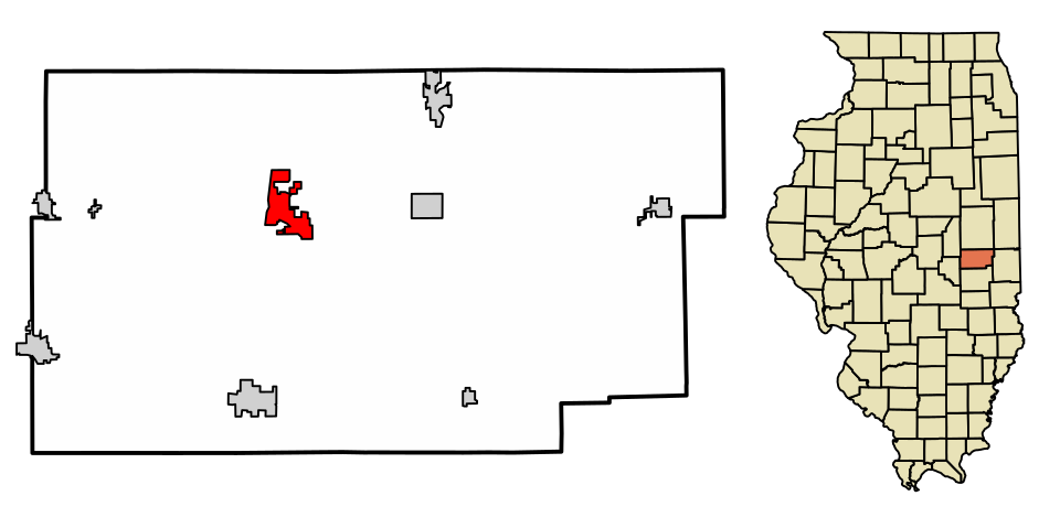 Locator map of Tuscola