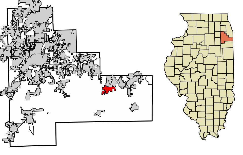 Map of Monee