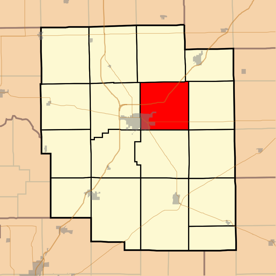 Locator map of East Lincoln