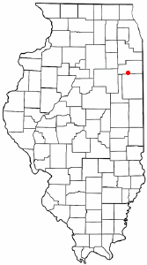 Locator map of Chebanse