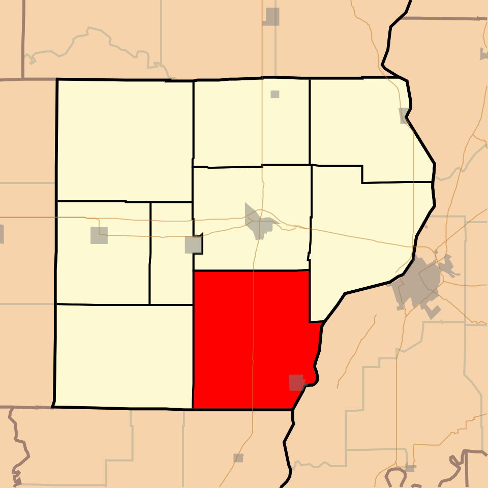 Locator map of Denison