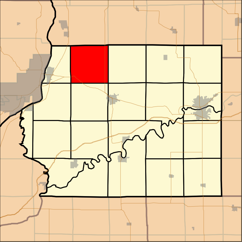 Locator map of Ustick