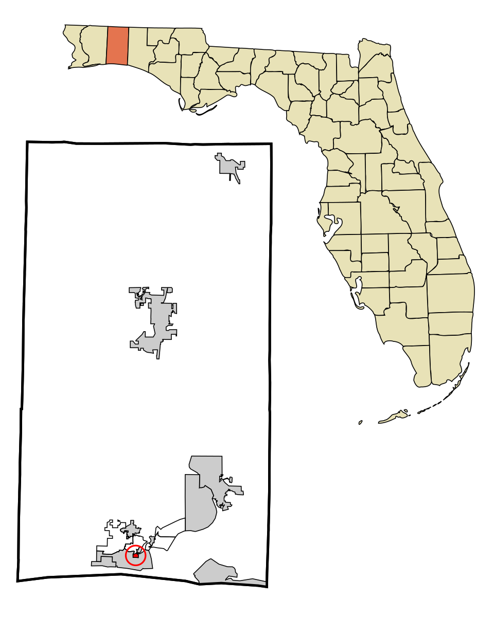 Locator map of Cinco Bayou
