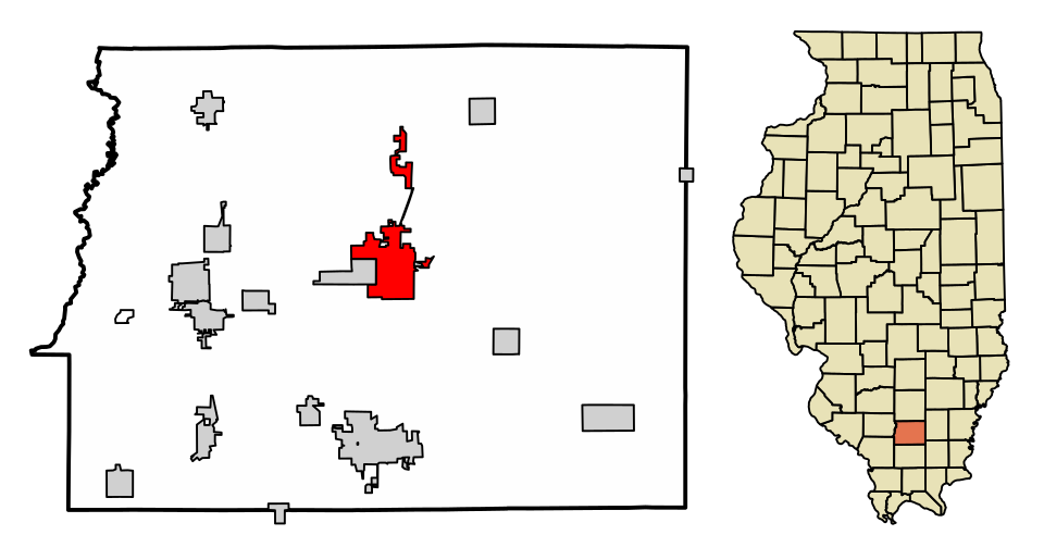 Locator map of Benton