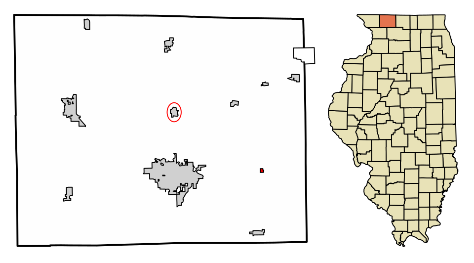 Locator map of Ridott