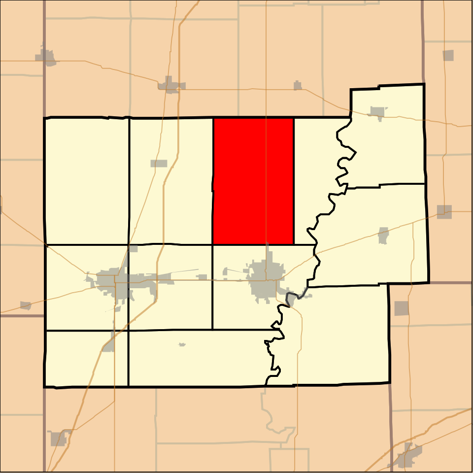 Locator map of Seven Hickory