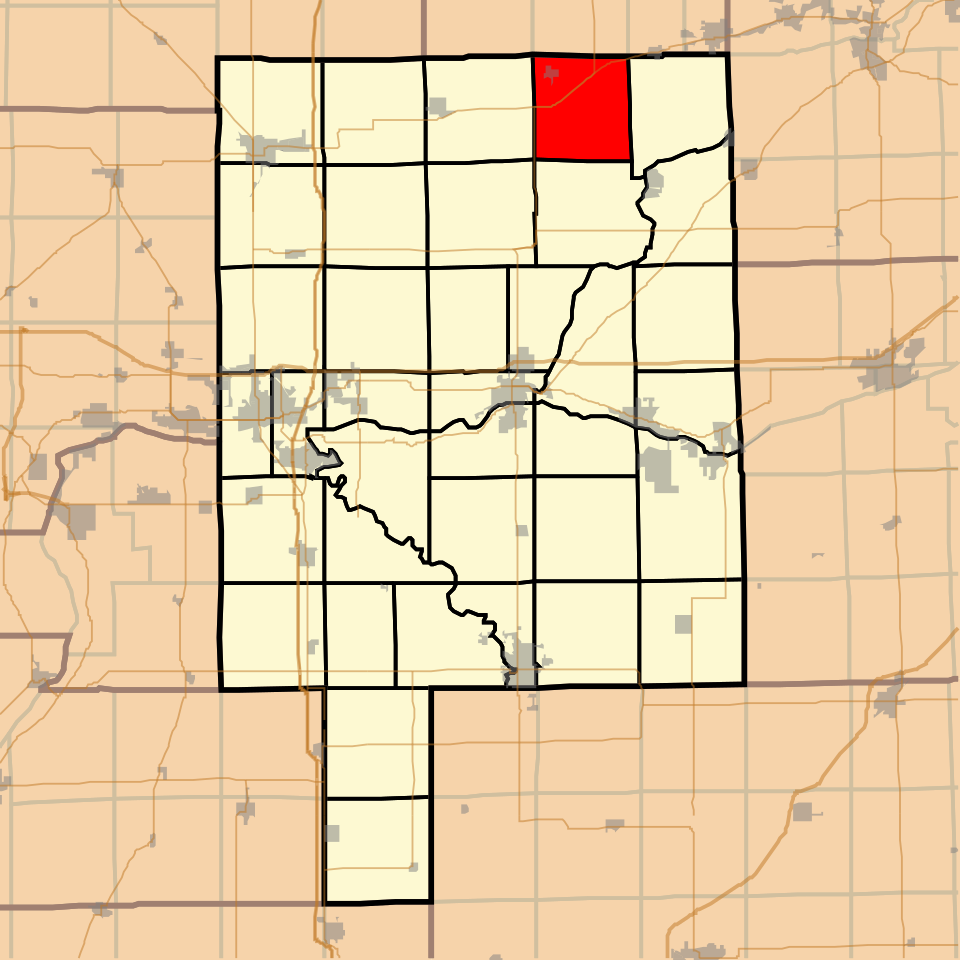 Locator map of Adams