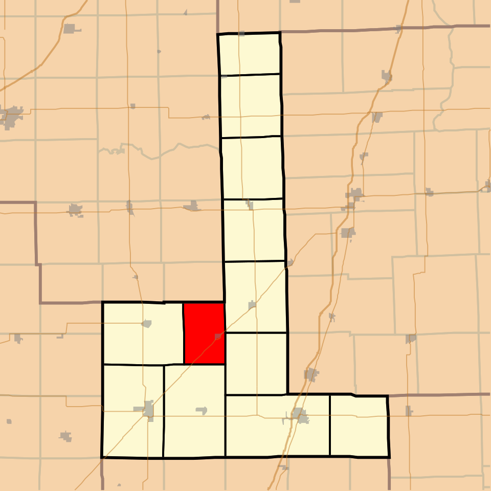 Locator map of Peach Orchard