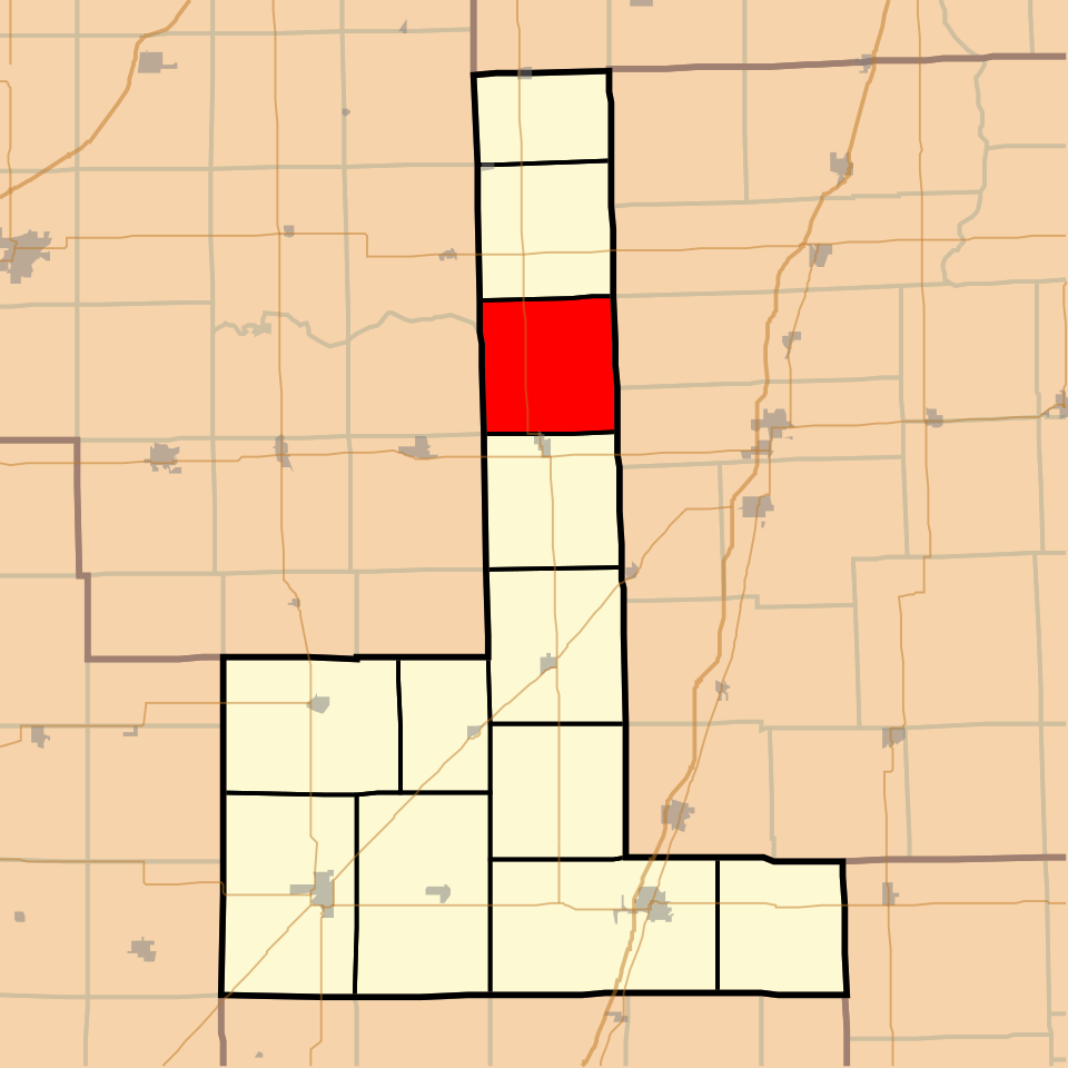 Locator map of Pella