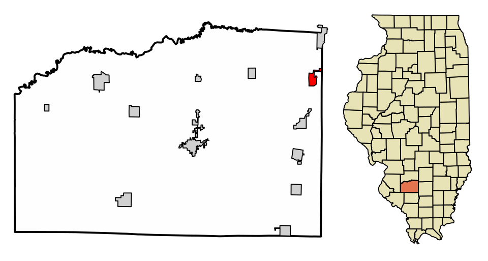 Locator map of Irvington