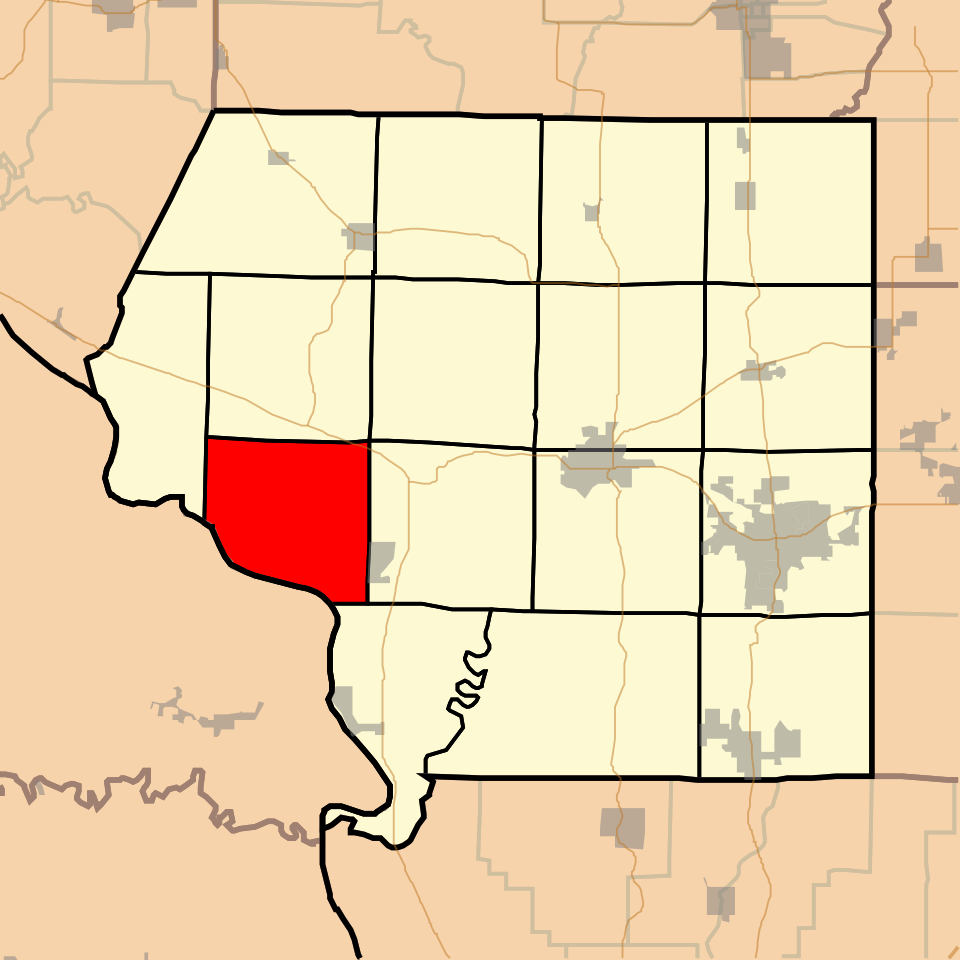 Locator map of Fountain Bluff