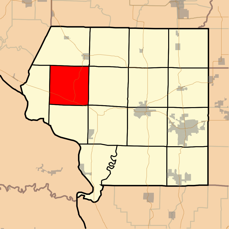 Locator map of Kinkaid