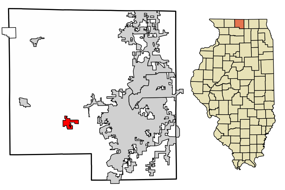 Locator map of Winnebago