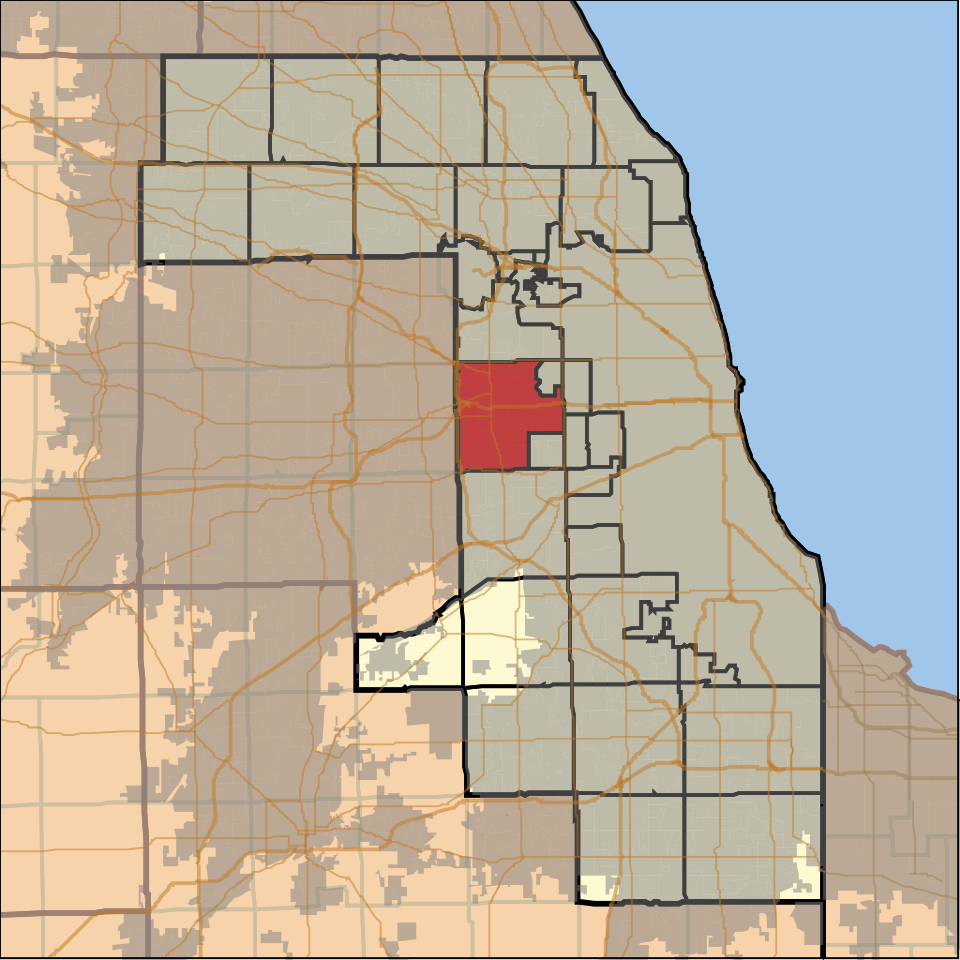 Locator map of Proviso