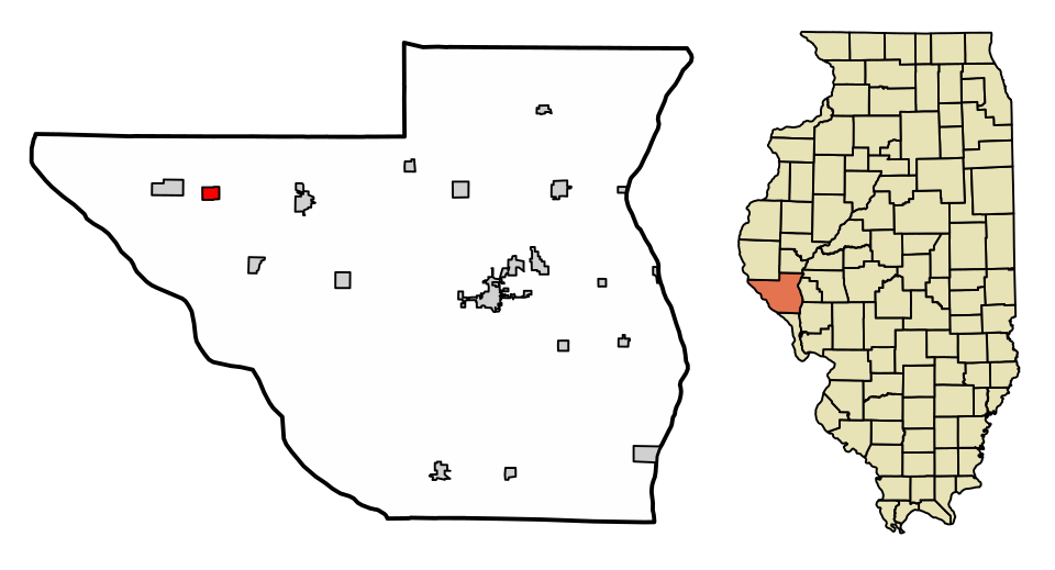 Locator map of Kinderhook
