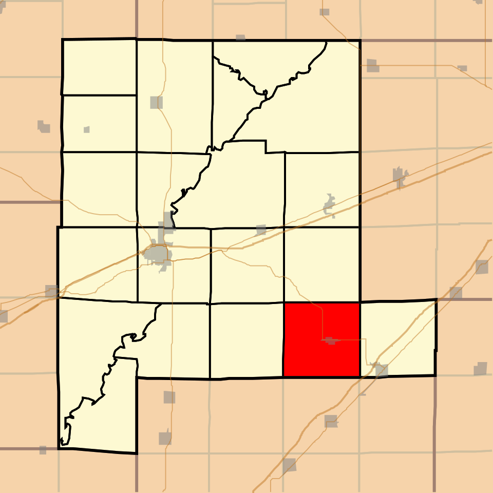 Locator map of Lone Grove