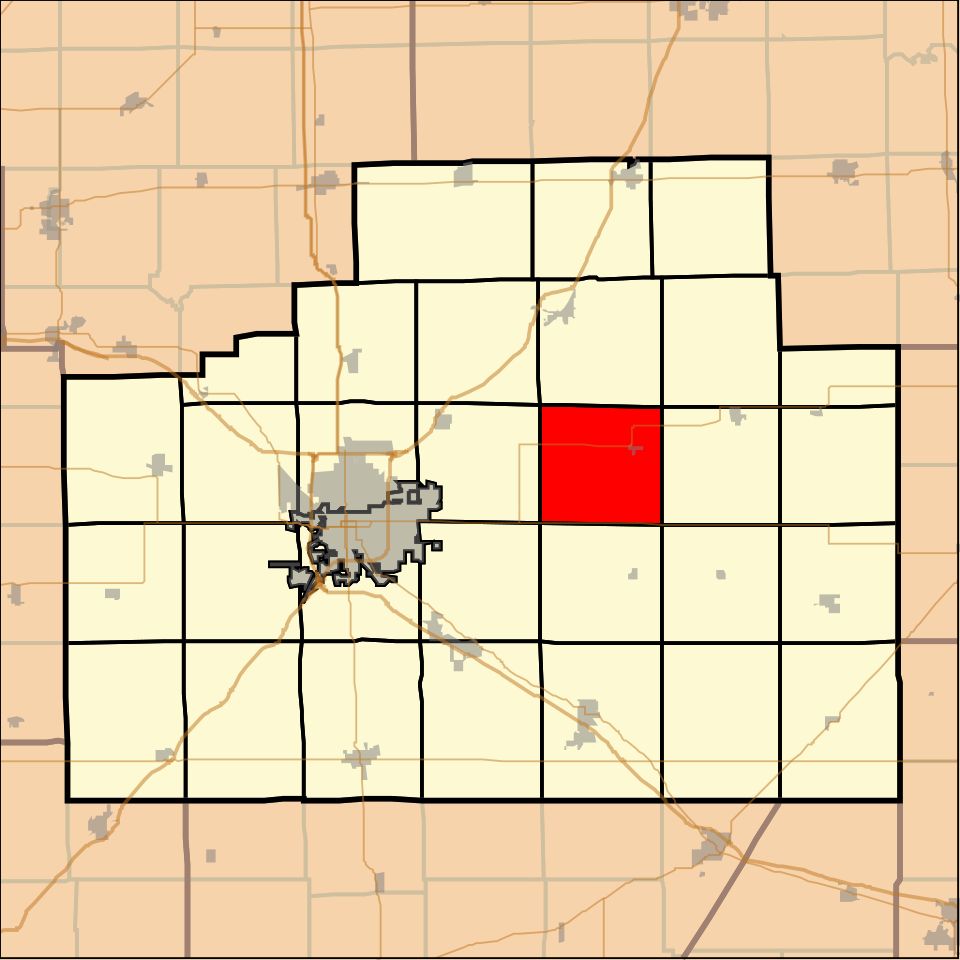 Locator map of Blue Mound