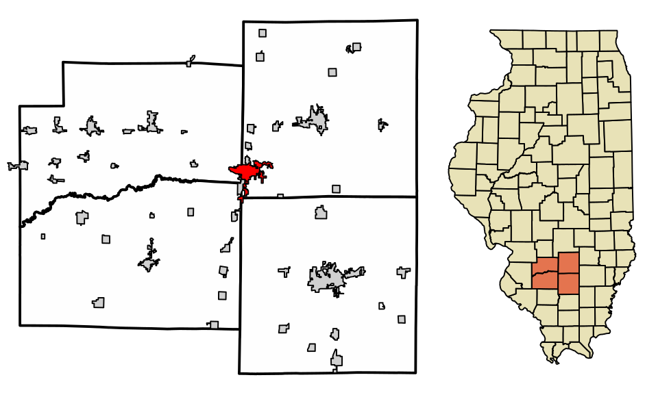 Locator map of Centralia