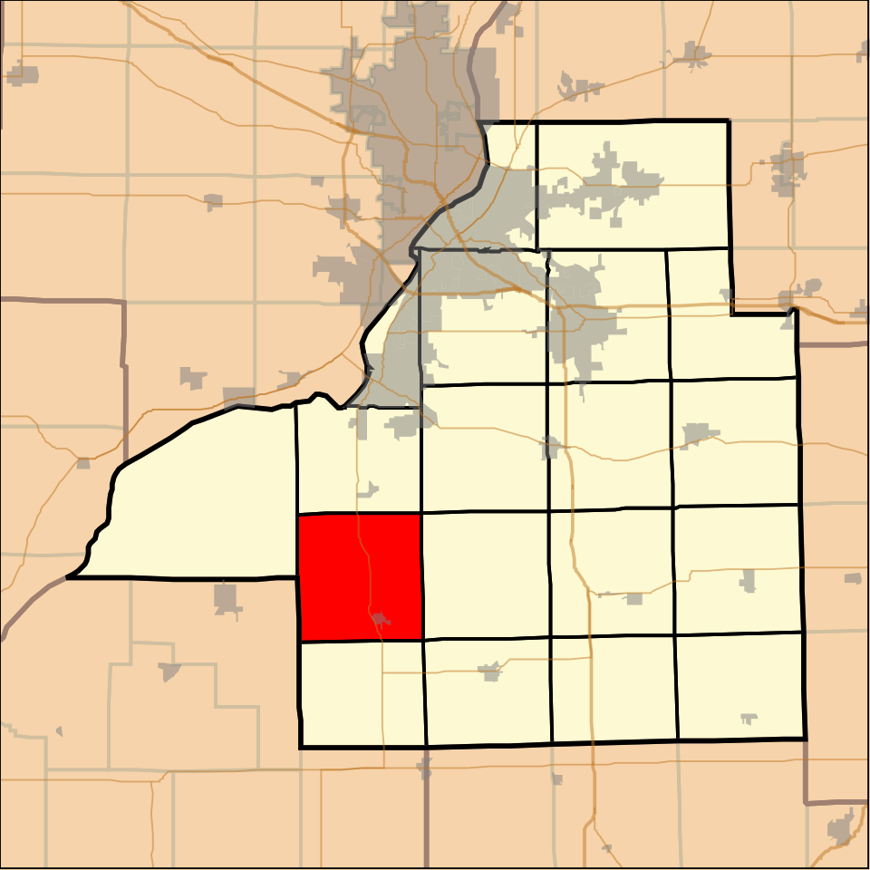 Locator map of Sand Prairie