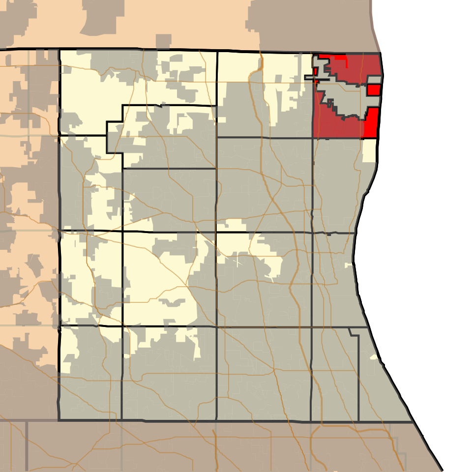 Map of Benton