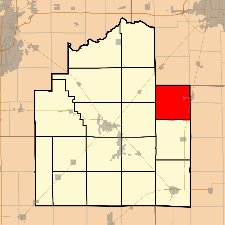 Locator map of Prairieton