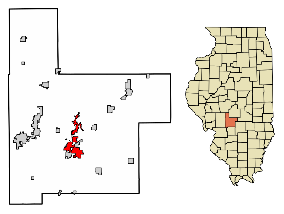 Locator map of Hillsboro