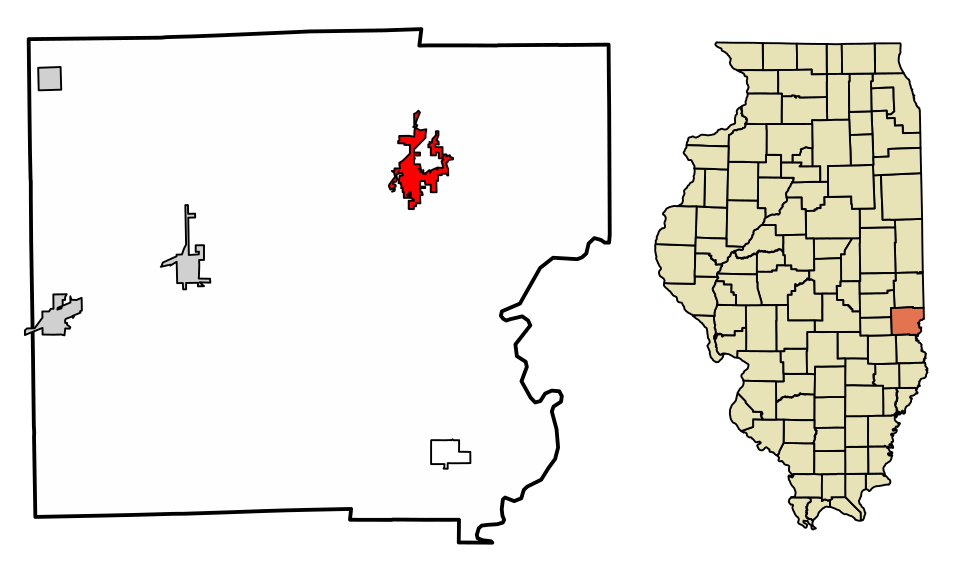 Locator map of Marshall