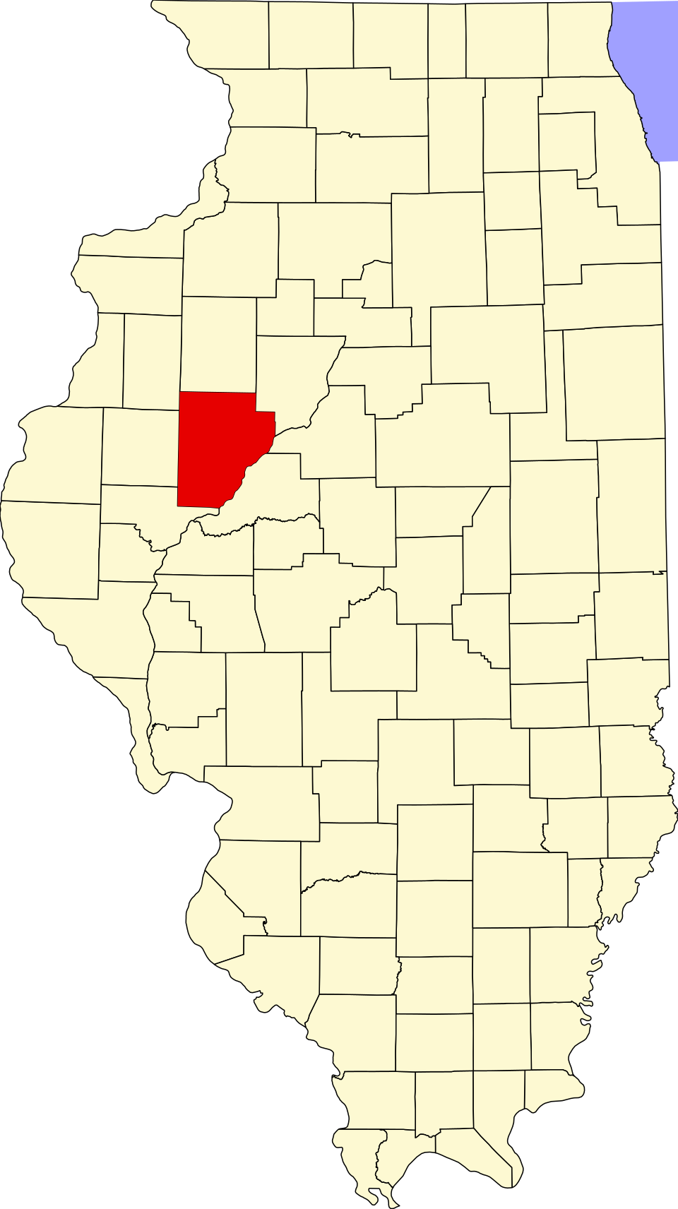 Locator map of Bernadotte