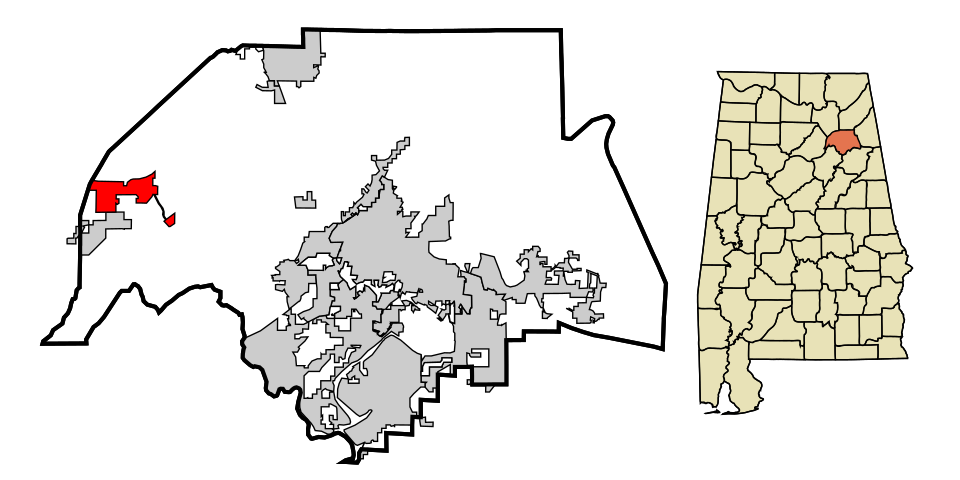 Locator map of Walnut Grove