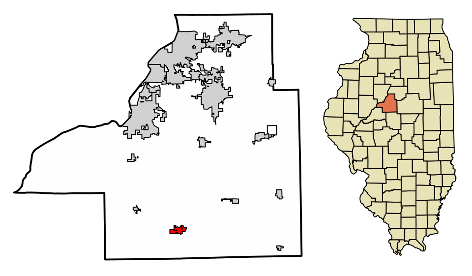 Locator map of Delavan
