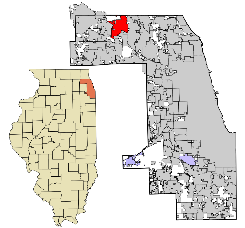 Locator map of Palatine