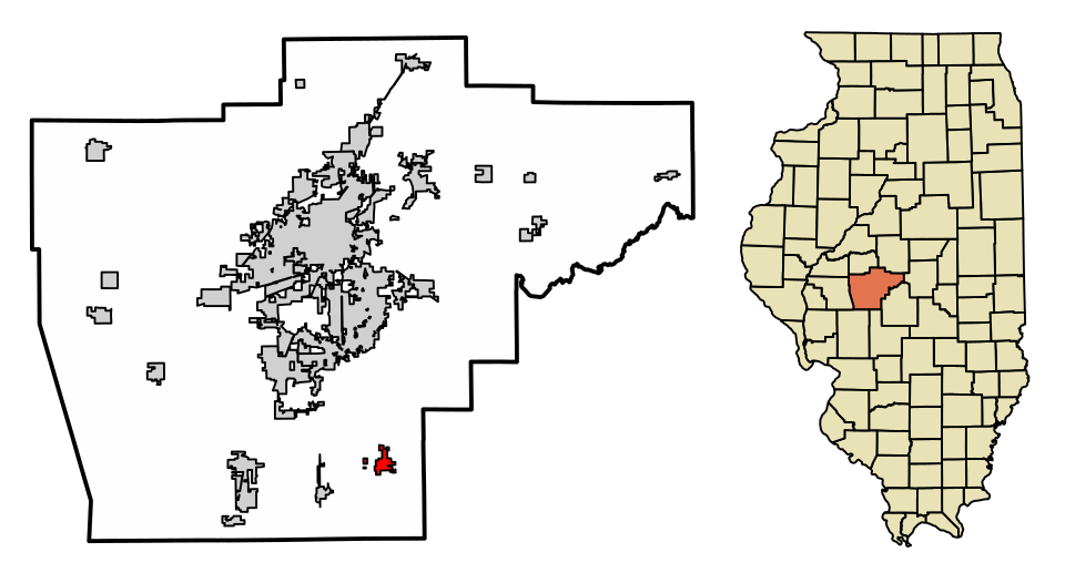 Locator map of Pawnee